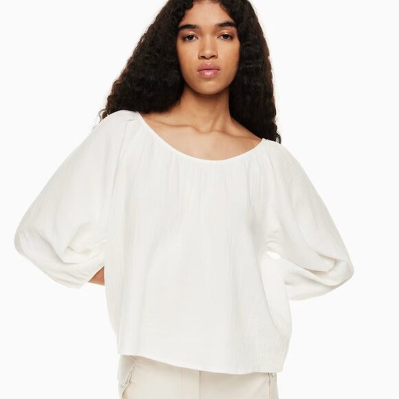 NWT White S Wilfred Free Sight Blouse - Picture 3 of 9